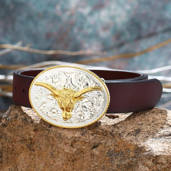 Men Cowboy Animal Pattern Eagle Belt Buckle - Picture 4 of 4